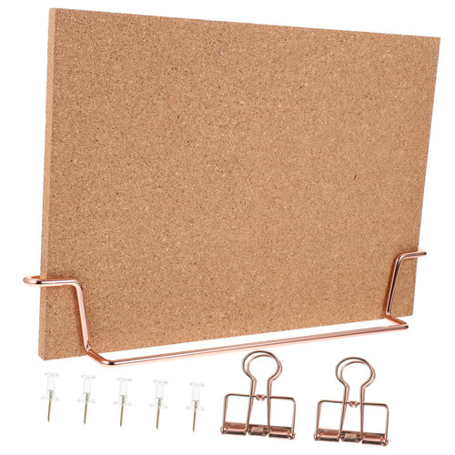 STOBOK 1 Set Memo Cork Board Bulletin Boards Small Bulletin Board Cute Bulletin Board Cork Boards for Desk Picture Board for Photos Pin Board Reminder Bulletin Board Metal A4 Bush Desktop