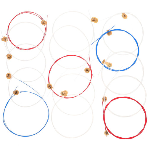 VICASKY 15pcs String Harp Strings Instrument Accessories Lyre Accessory Stringed Musical Instruments Parts Instrument Parts Suite Carbon Replace