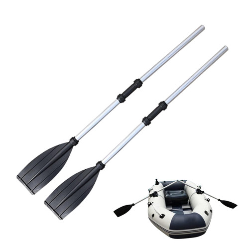 BUJIATANG Kayak Paddle 2Pcs 126cm Aluminum Alloy Detachable Adjustable Portable Canoe Paddle Thicken Lightweight Kayak Paddles 2 Pack for Inflatable Boat Oar Paddles