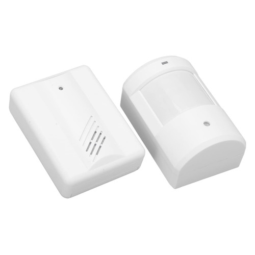 Home Security Alert System Driveway Alarm Doorbell Receiver, Motion Sensor, Ring Security Alarm Outdoor Weatherproof with 1 Receiver 1 Weatherproof IR Sensor