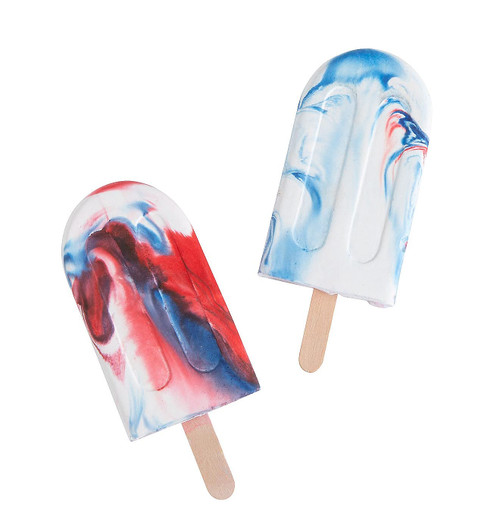 Fun Express Tie Dye Popsicle Shaped Sidewalk Chalk - Outdoor Art and Craft Supplies for Kids - 12 Pieces