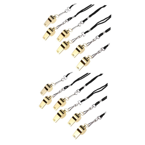 INOOMP 12 Pcs Loud Whistle Metal Whistle Loud Emergency Whistle Survival Whistle Hanging Neck