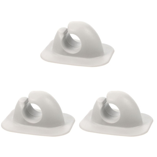Unomor 3pcs Kayak Buckle Oar Holder for Kayak Practical Oar Clip Kayak Paddle clamp Plastic Stand Boat Accessories Marine Inflatable Canoe Oar Clip for Boats Canoe Paddle Holder White abs