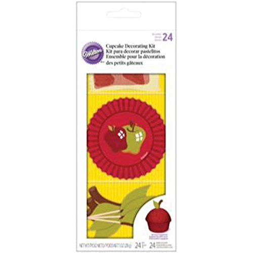 Wilton 415-3196 Apple Cupcake Decorating Kit, Assorted