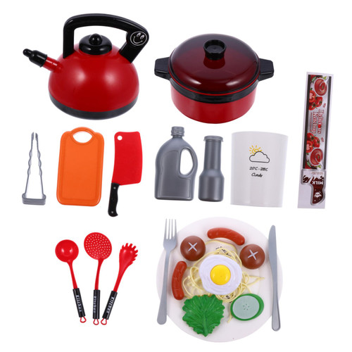 VICASKY 1 Play House Toy Pretend Play Kids Toy Pretend Kids Plaything Kitchenware Toy Pretend Play Toy Toys Pretend Play Kids Plaything Plastic Hot Pot Cooking Utensils Child