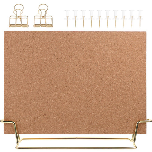 HAPINARY 1 Set Desktop Stand Small Bulletin Board Corkboard Memo Cork Board Cork Boards Cute Bulletin Board Bulletin Boards Board for Pictures Desktop Board Office Memo Board with Box Metal