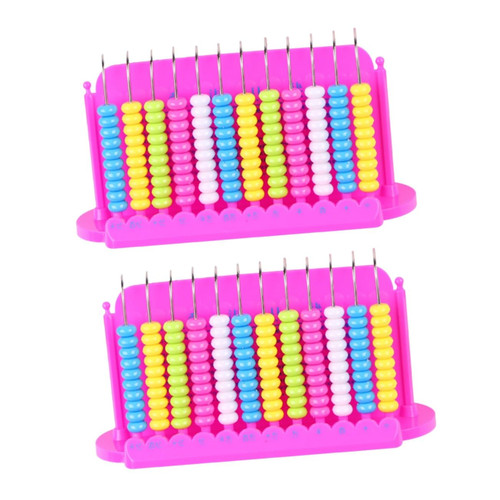 Abaodam 2pcs 12 Abacus Kids Toys Kids Playset Toys for Kids Kid Tools Kids Learning Toy Kid Toys Kids Calculate Tools Preschool Learning Toy Educational Counting Tool Child Gift Plastic