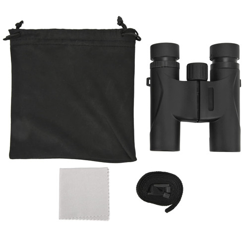 Small Pocket Binoculars 10x25 Pocket Binoculars for Kids Adults FMC HD Optical Roof Type Binoculars Telescope for Bird Watching Opera House Concert