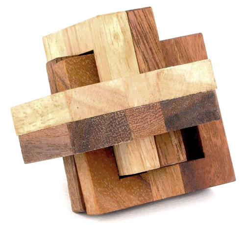 Logica Puzzles Art. Vincian Knot - 3D Brain Teaser in Fine Wood - Difficulty 5/6 Incredible - Leonardo da Vinci Collection Logica Puzzles Art. Vincian Knot - 3D Brain Teaser in Fine Wood - Difficulty 5/6 Incredible - Leonardo da Vinci Collection