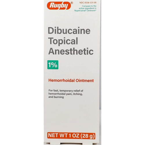 Rugby Dibucaine Topical Anesthetic Ointment 1%