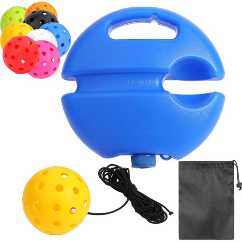 DASHENRAN Match Buddy Pickleball Trainer, Matchbuddy Pickleball Trainer, Pickleball Trainer Ball with String, Pickleball Trainer Rebound Ball with String, Match Buddy Pickleball Practice (Yellow)