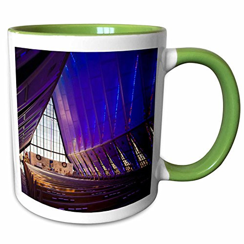3dRose 143246_7 USA, Colorado, United States Air Force Academy US06 WBI0129 Walter Bibikow, Green Mug 11 oz
