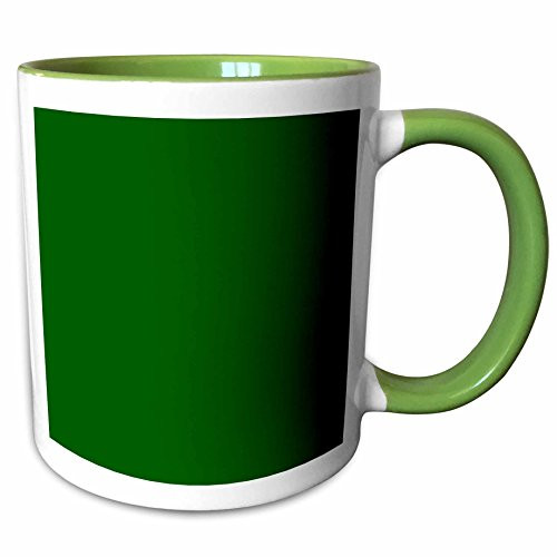 3dRose 159855_7 Dark Bottle Plain Simple One Single Solid Color Hunter Green Mug 11 oz