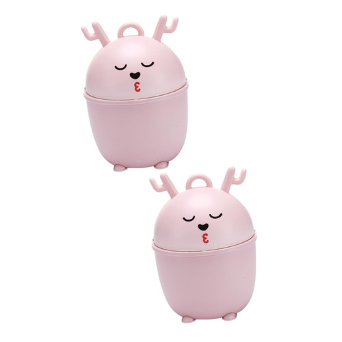 Alipis 2pcs Plastic Trash can Mini Trash cans Mini car Trash can Desktop Trash can Outdoor trashcan Mini Garbage can Desk Trash can Mini Outdoor Trash can Cartoon Container Clamshell