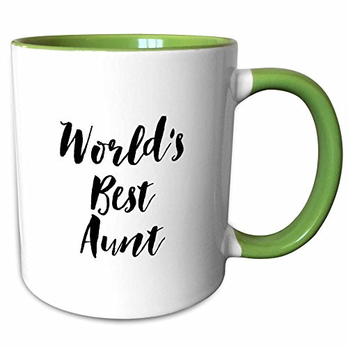 3dRose 219505_7 Phrase Worlds Best Aunt Mug 11 oz