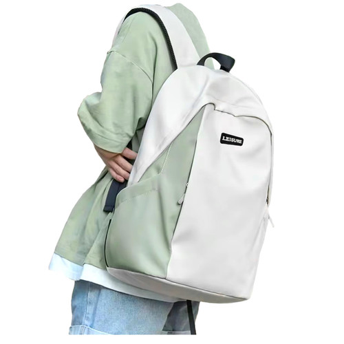 Green School Backpack for Boys Girls?Water Resistant High School Book Bag?Travel Simple Backpack for Teens Boys Girls, Lightweight Middle School Backpack