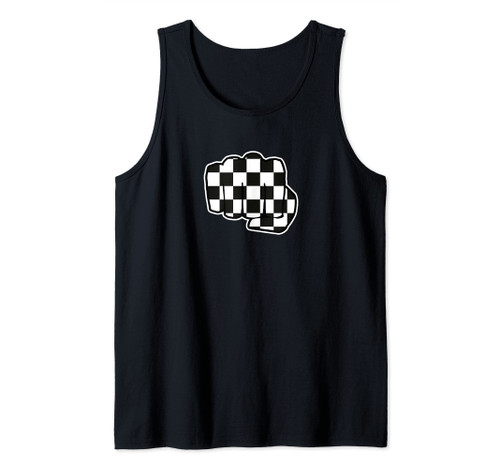 Checkerboard Checkered Fist Tank Top