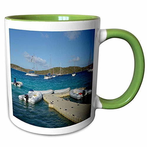 3dRose mug_208829_7 Caribbean, Bvi, Peter Island the Dock At Oceans 7 Beach Club, 11 oz