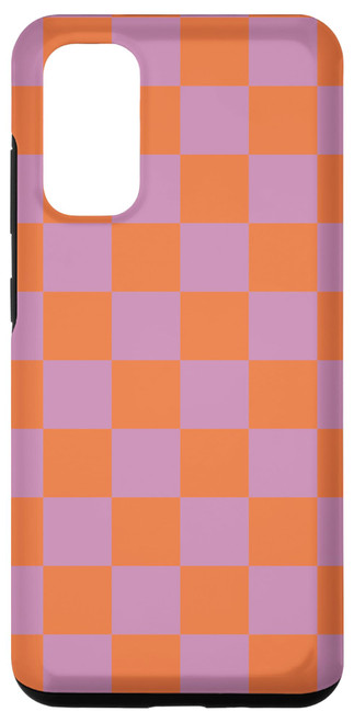 Galaxy S20 Pastel Purple Aesthetic Checkered, Danish Checkerboard Case