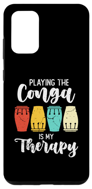 Galaxy S20+ Playing The Conga Is My Therapy Retro Loves Percussion Conga Case