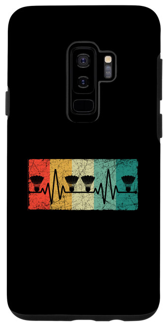 Galaxy S9+ Badminton Player Heartbeat Shuttlecock Pulse Sports Athlete Case