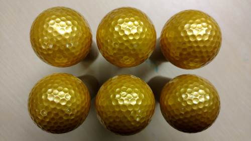 BZANY Gold Golf Balls (6 Pack)