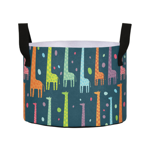 Sinestour Giraffes Grow Bags 10 Gallon Fabric Pots with Handles Heavy Duty Pots for Plants Aeration Container Nonwoven Plant Grow Bag for Garden Flowers Fruits Vagetables