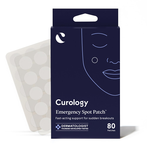 Curology Emergency Spot Patch, Hydrocolloid Pimple Patches for Face, Fast-Acting Support, Spot Concealing and Oil Absorbing, 80 Count