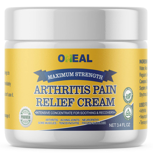 OHEAL Arthritis Pain Relief Cream, Neuropathy Joint Pain Relief Cream, Joint & Muscle Pain Relief Cream Deep Penetrating for Aches (3.4 OZ) OHEAL Arthritis Pain Relief Cream, Neuropathy Joint Pain Relief Cream, Joint & Muscle Pain Relief Cream Deep Penetrating for Aches (3.4 OZ)