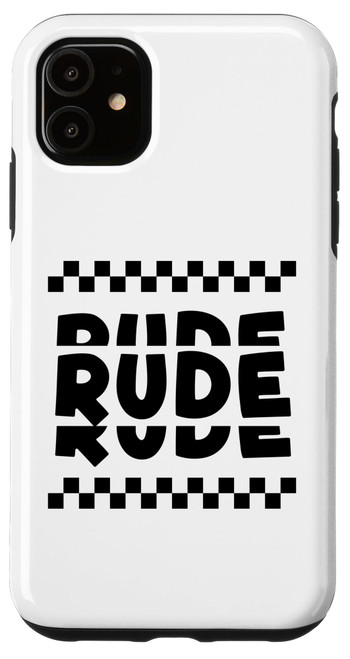 iPhone 11 2 Tone Ska Rude Checkerboard Case