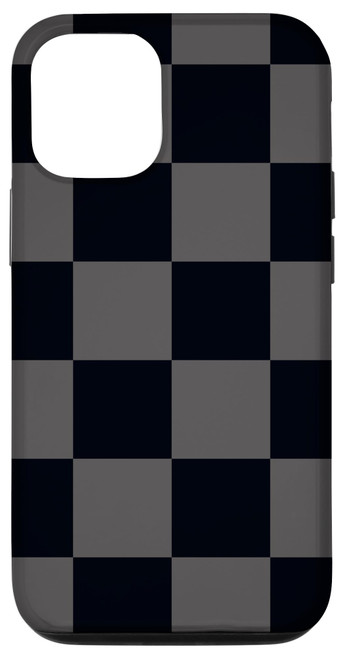 iPhone 13 Pro Checkered Black and Gray Checkerboard Pattern Case