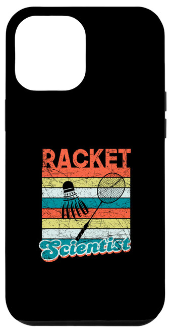 iPhone 14 Plus Racket Scientist Funny Badminton Player Shuttlecock Science Case