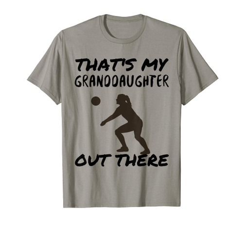 That's My Granddaughter Out There Volleyball Grandma Grandpa T-Shirt