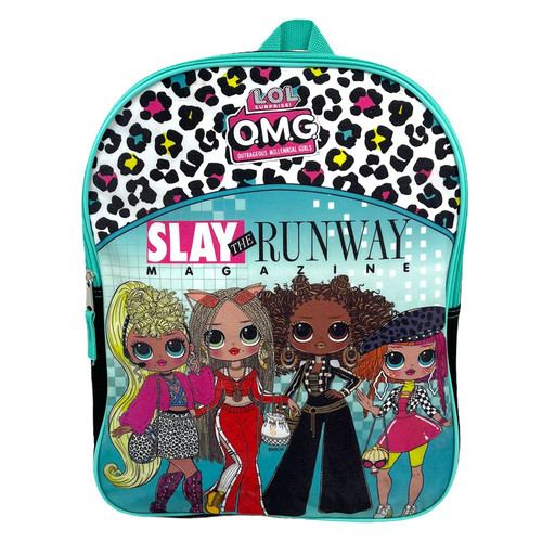LOL Surprise OMG Doll Backpack for Girls - 15 Inch - LOL School Bag, Elementary School Size Multicolor