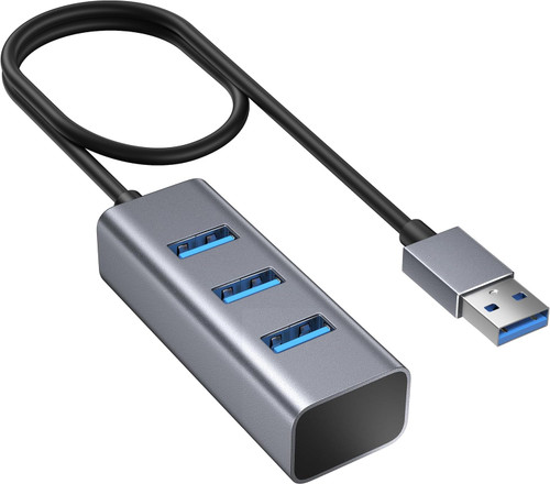 USB 3.0 Hub, Antool Aluminum 3-Port USB Hub, Ultra-Slim USB Splitter with 2ft Cable, 5 Gbps Data Transfer, USB Extender for Laptop, HDD, Pc, Mac, Printer, Flash Drive, Keyborad