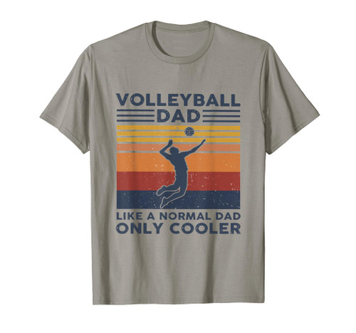 Volleyball Dad Like A Normal Dad Only Cooler Vintage T-Shirt