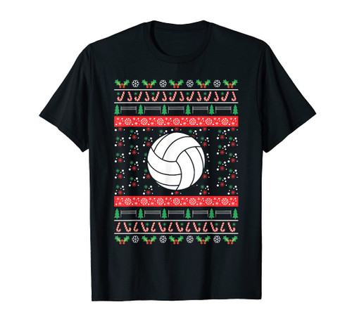 Volleyball Ugly Christmas T-Shirt Funny Xmas Gift Volleyball Ugly Christmas T-Shirt Funny Xmas Gift