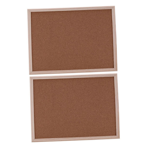 Operitacx 2pcs Bulletin Boards Cork Notice Board Cork Board Classroom Bulletin Board Cork Bulletin Board Hanging Bulletin Board Wall Hanging Frame Bamboo