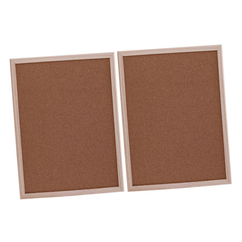 Ciieeo 2pcs Classroom Bulletin Board Bulletin Boards Notice Board Cork Board Hanging Bulletin Board Frame Hanging Board Cork Bulletin Board Bamboo thumbtack Board Household