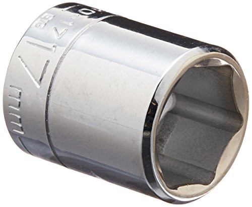 Wright Tool 30-17MM 3/8" Drive 6 Point Standard Metric Socket, 17mm