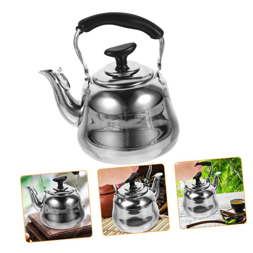 FUOYLOO Stainless Steel Kettle Tea Pots for Stove Top Gas Top Kettle Tea Kettle for Stove Top Boil Water Kettle Whistling Tea Pots Teapots Stove Top Teapot Kettle Sound Pot Household