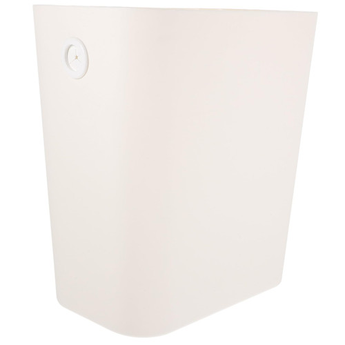 Garneck Garbage Can Kitchen Wastebasket Paper Waste Basket Narrow Place Trash Can Trash Receptacle Kitchen Trash Can Small Waste Basket Bins Container High Capacity White Office Plastic