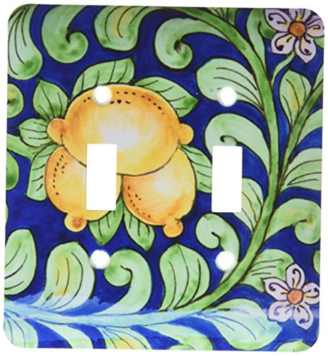 3dRose lsp_207991_2""Italy, Orvieto Italian pottery plate for sale in the streets" Double Toggle Switch