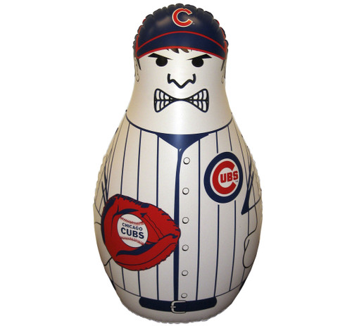 Fremont Die MLB Chicago Cubs Bop Bag Inflatable Punching Bag, 40" Tall, 40" Tall, Team Colors