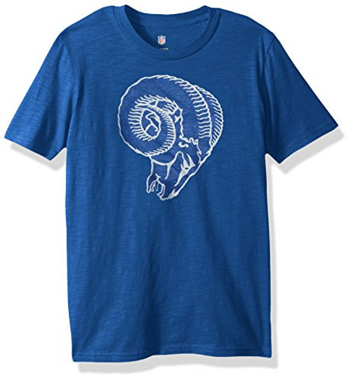Outerstuff NFL Youth Boys Vintage Logo Short Sleeve Tee-Royal-L(14-16), Los Angeles Rams Outerstuff NFL Youth Boys Vintage Logo Short Sleeve Tee-Royal-L(14-16), Los Angeles Rams