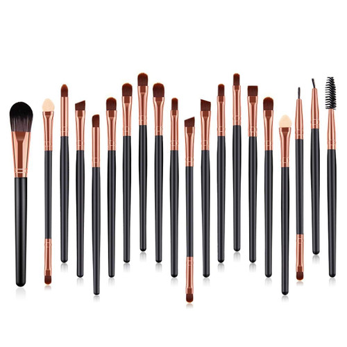 20 Pcs Eye Makeup Brushes, Eye Brushes Set, Eye Shadow Eyeliner Eye brow Foundation Blush Lip Liquid Cream Cosmetics Blending Brush Tool