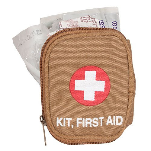 Fox Outdoor Products Soldier Individual First Aid Kit, Coyote