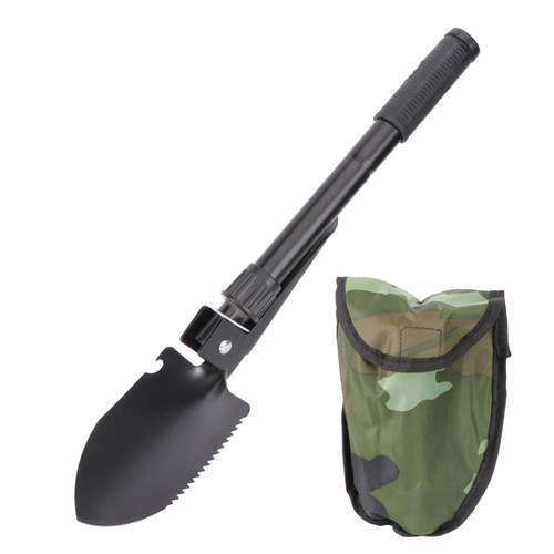 VANZACK Emergency Shovel Backpacking Shovel Portable Survival Shovels Multitools Car Tool Camping Spade Multipurpose Tool Car Multitool Bushcraft Shovel Alloy Steel Army Shovel Fold