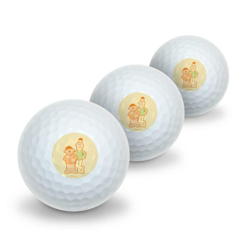 GRAPHICS & MORE Sesame Street Bert and Ernie Distressed Novelty Golf Balls 3 Pack GRAPHICS & MORE Sesame Street Bert and Ernie Distressed Novelty Golf Balls 3 Pack