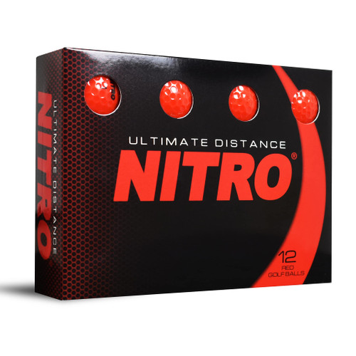 Nitro Ultimate Distance Golf Balls 1-Dozen Red